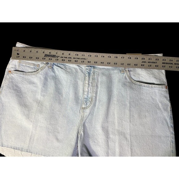 Universal Thread VTG Stretch Midi Denim‎ Shorts Plus Sz 24W Fitted Hip & Leg NWT - Picture 10 of 11